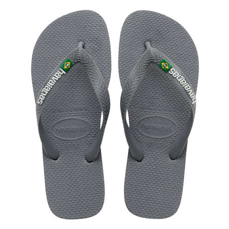 Havaianas Brasil Logo Erkek Terlik Steel Grey