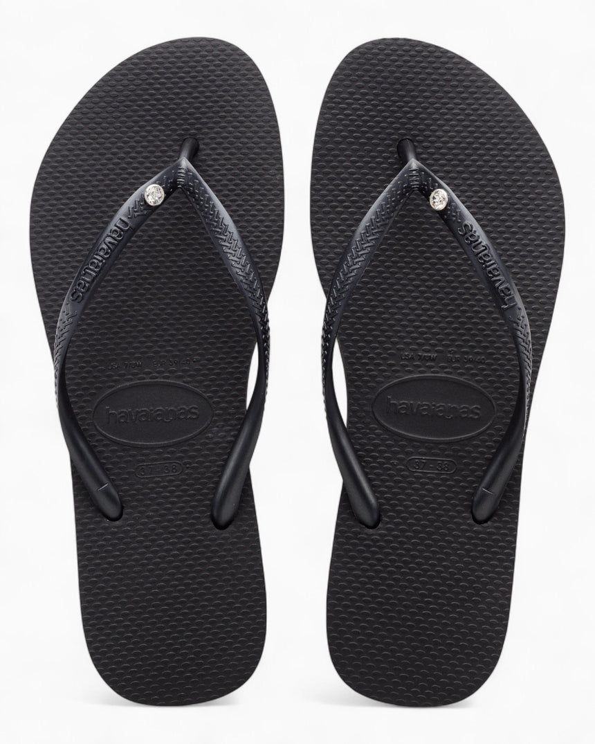 Havaianas Slim Crystal SW II Kadın Terlik Black
