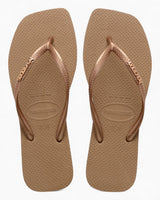 Havaianas Square Logo Metallic Kadın Terlik Rose Gold