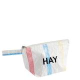 HAY Design Candy Stripe Wash Bag Small Blue/Red/White