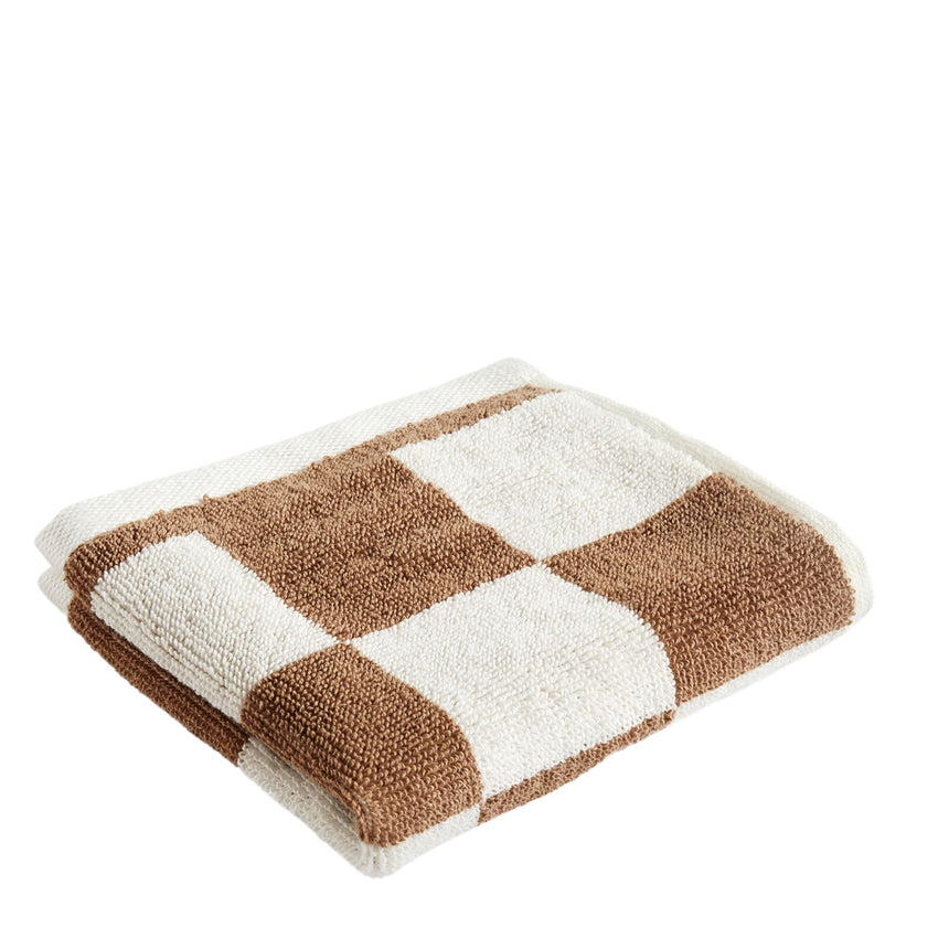 HAY Design Check Wash Cloth Cappuccino