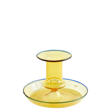 HAY Design Flare Candleholder Yellow