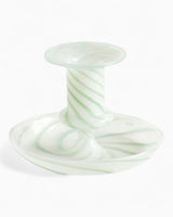 Flare Stripe Milk Candleholder Small
