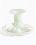 Flare Stripe Milk Candleholder Small