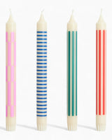 Pattern Candle Crisp Mix Set of 4