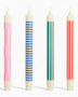 Pattern Candle Crisp Mix Set of 4