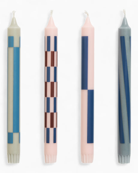 Pattern Candle Set of 4