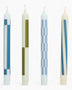 Pattern Candle Set of 4