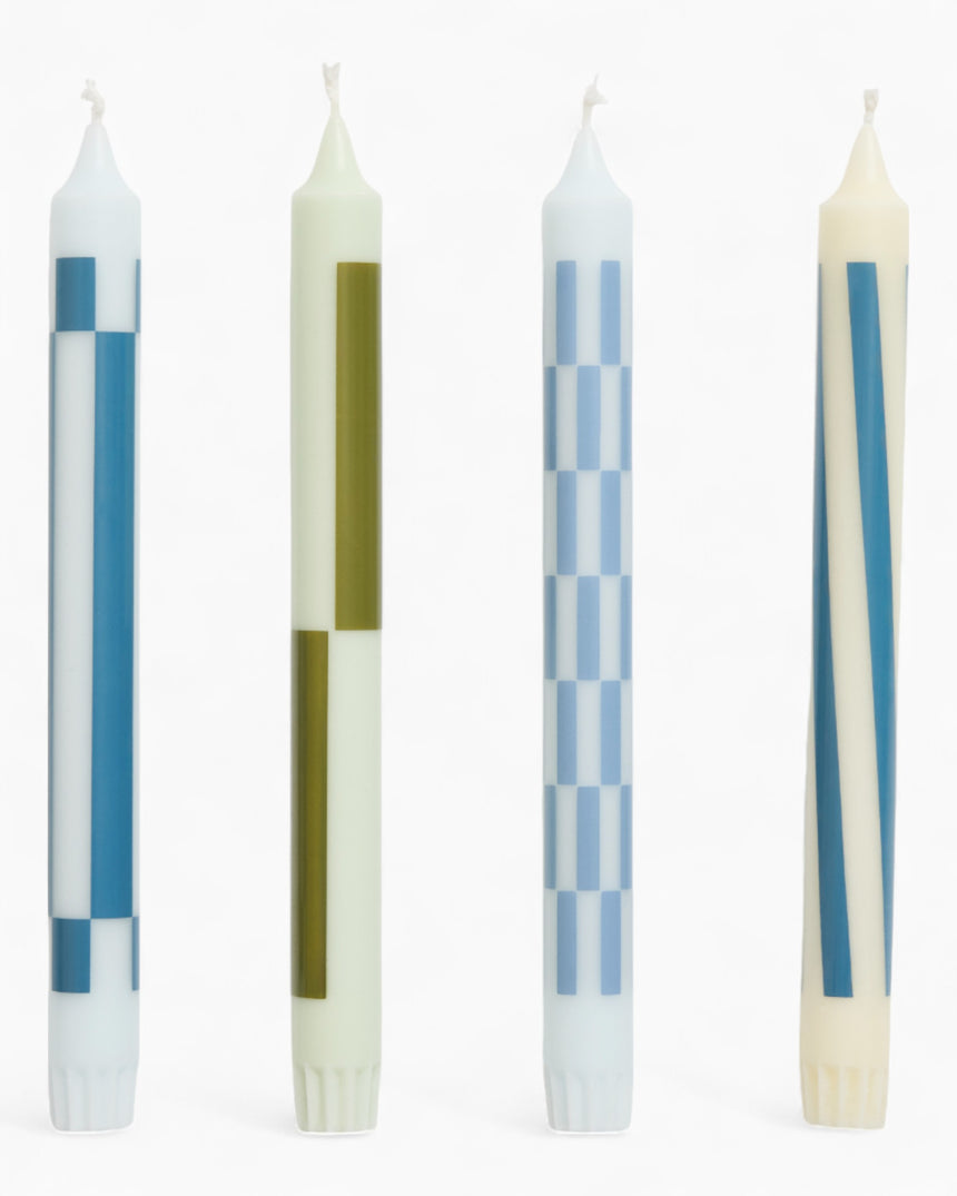 Pattern Candle Set of 4