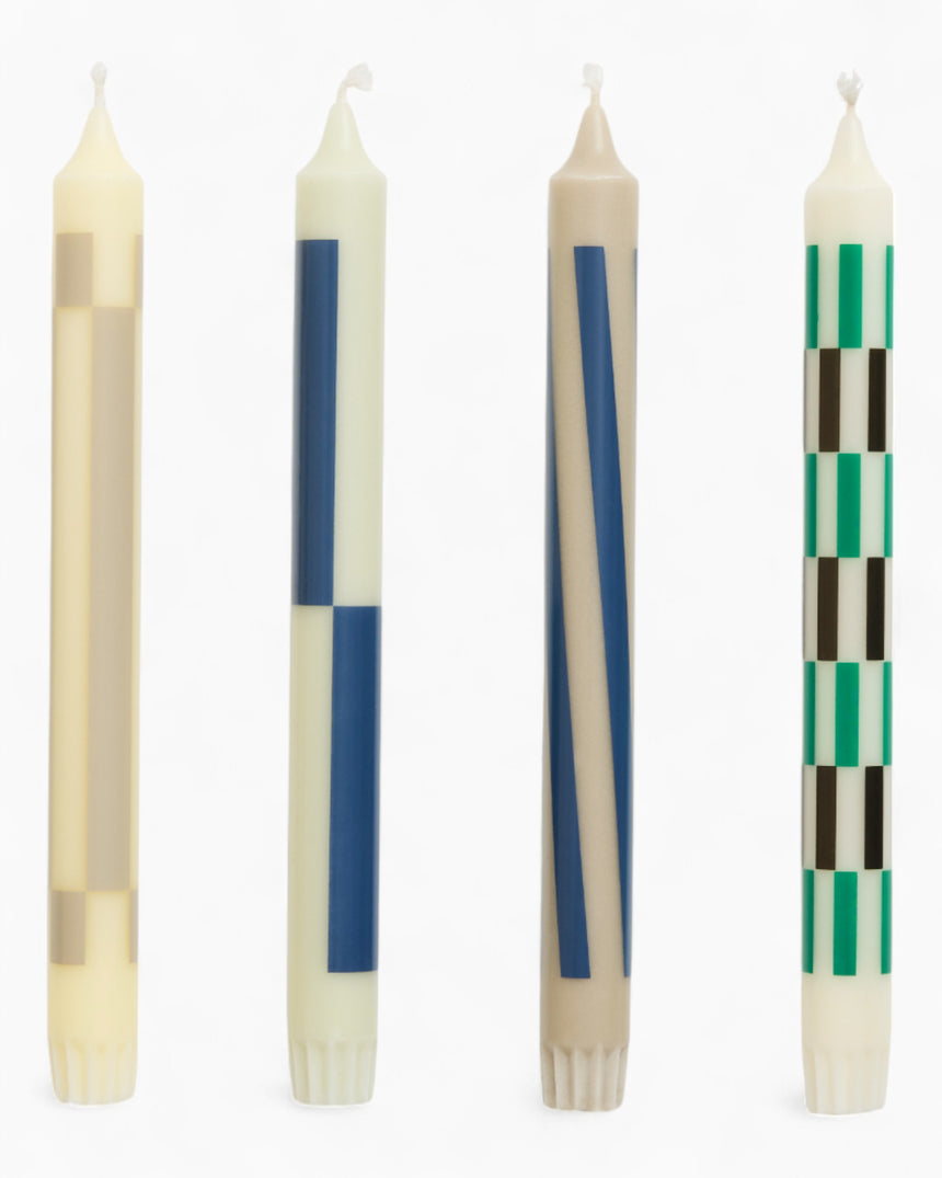 Pattern Candle Set of 4