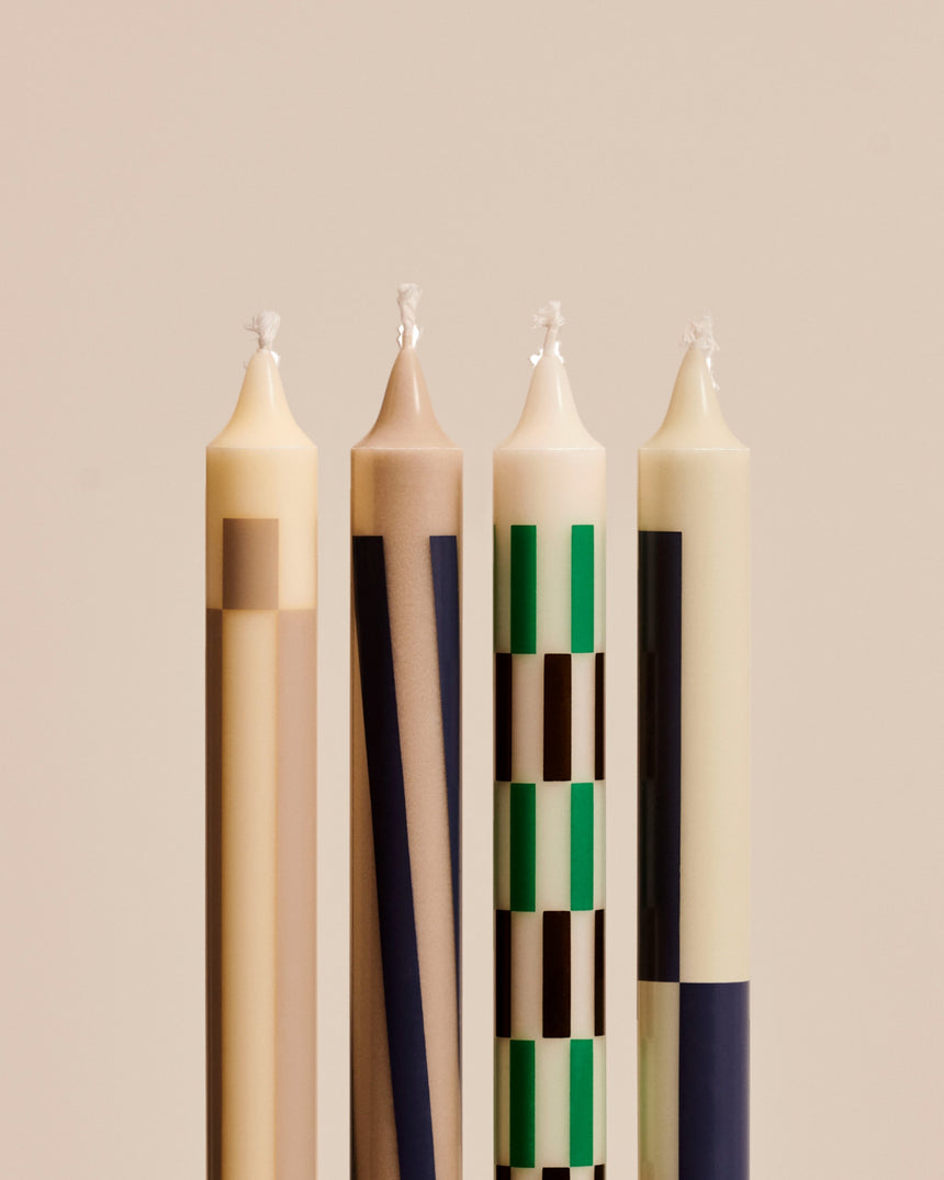 Pattern Candle Set of 4