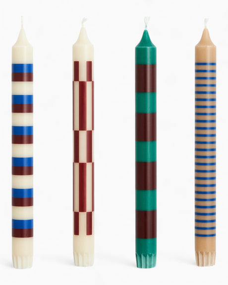 Pattern Candle Set of 4