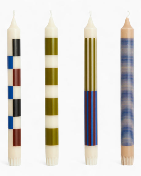 Pattern Candle Set of 4