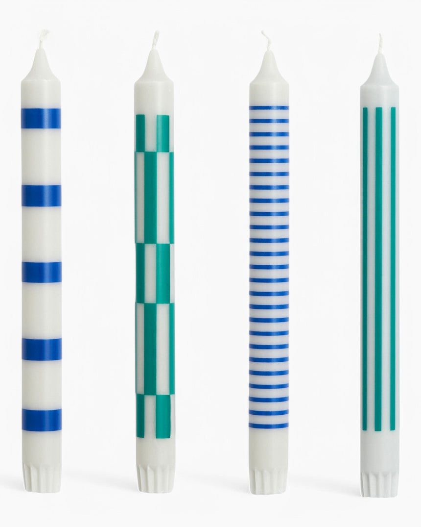 Pattern Candle Set of 4