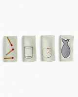 Sobremesa Napkin White Set of 4