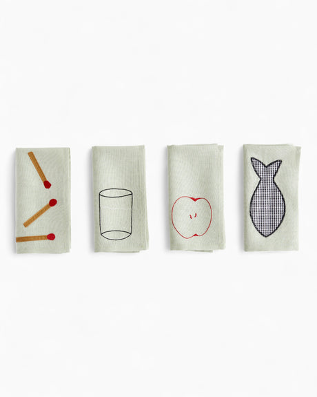 Sobremesa Napkin White Set of 4