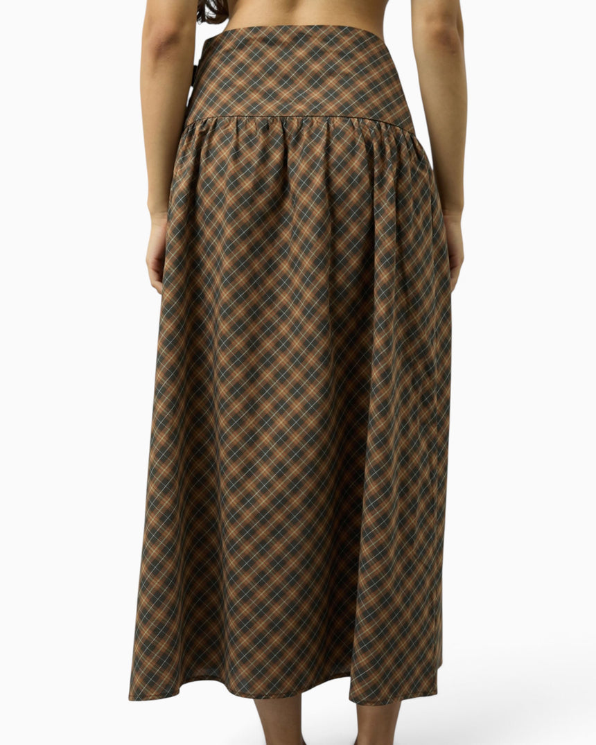 Check Buckle Women's Skirt
