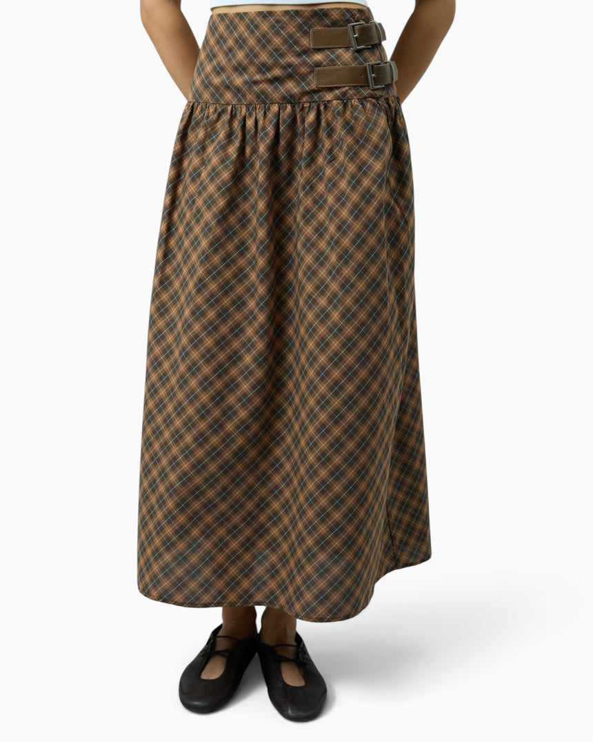 Check Buckle Women's Skirt