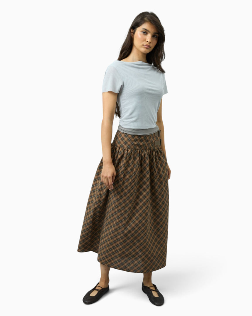 Check Buckle Women's Skirt
