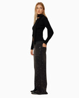 Crystallised Wide Leg Denim