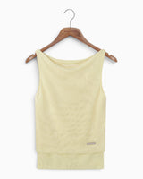 Double Layer Sleeveless Mesh Women's Top