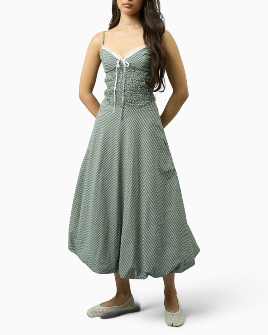 Gingham Balloon Cami Women's Dress