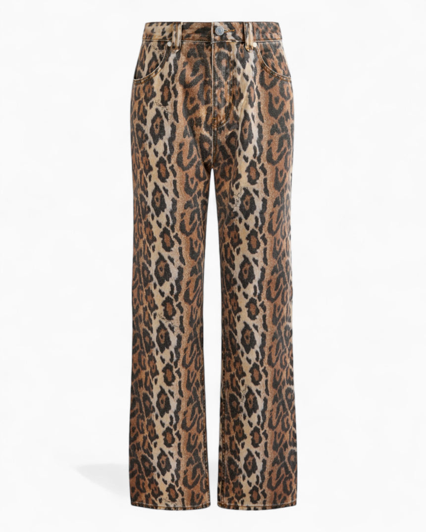 Leopard Jessie Women's Denim Trousers