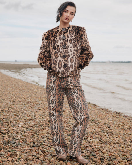 Leopard Jessie Women's Denim Trousers