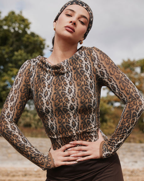 Leopard Multi Layered Women's Top