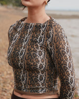 Leopard Multi Layered Women's Top