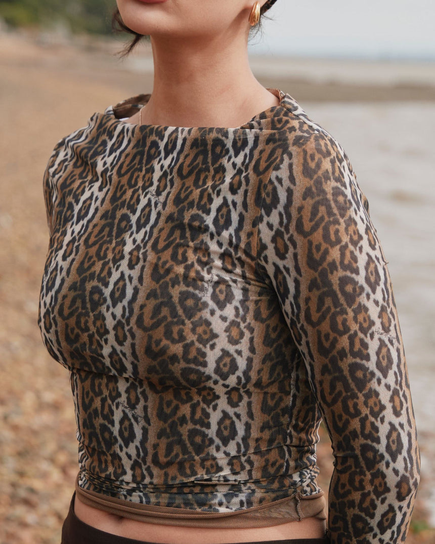 Leopard Multi Layered Women's Top