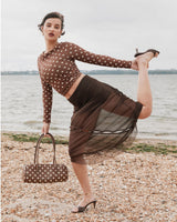 Polka Dot Women's Shoulder Bag
