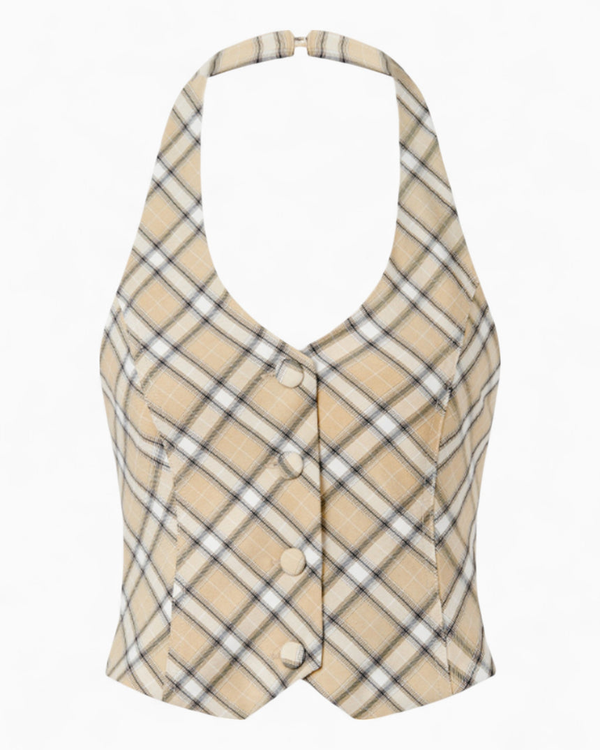 Sloane Check Women's Waistcoat
