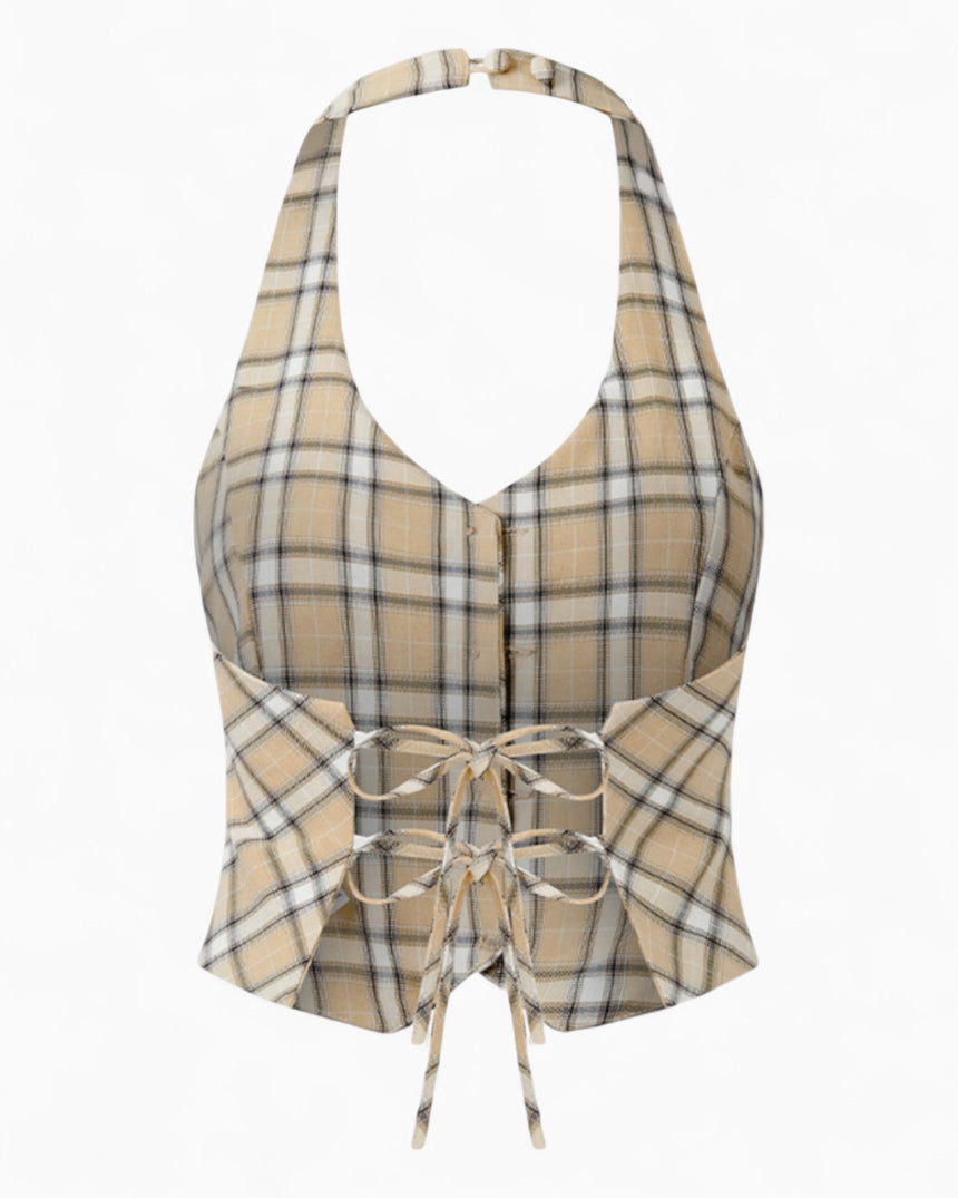 Sloane Check Women's Waistcoat