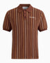 Stripe Knitted Men's Polo