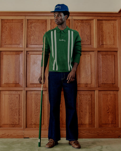 Stripe Knitted Men's Rugby Shirt