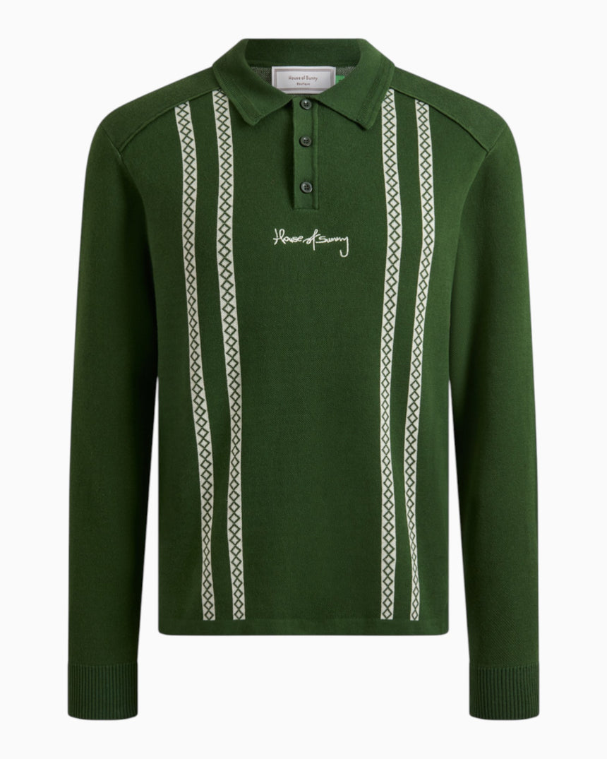 Stripe Knitted Men's Rugby Shirt