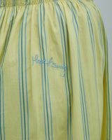 Striped Ruched Mesh Women's Dress