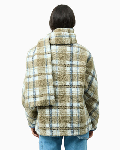 Teddy Fleece Scarf Women's Jacket