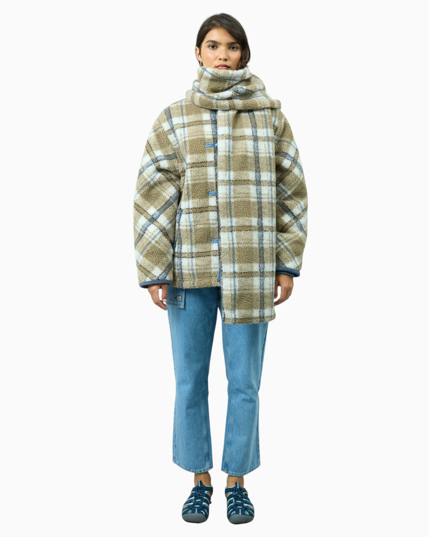 Teddy Fleece Scarf Women's Jacket