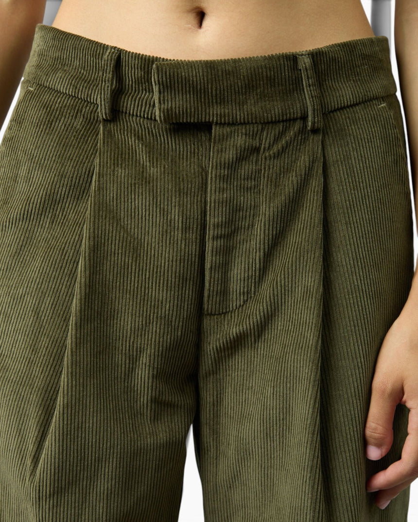 Wide Leg Pleat Men's Cords