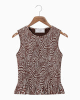 Zebra Mesh Women's Top