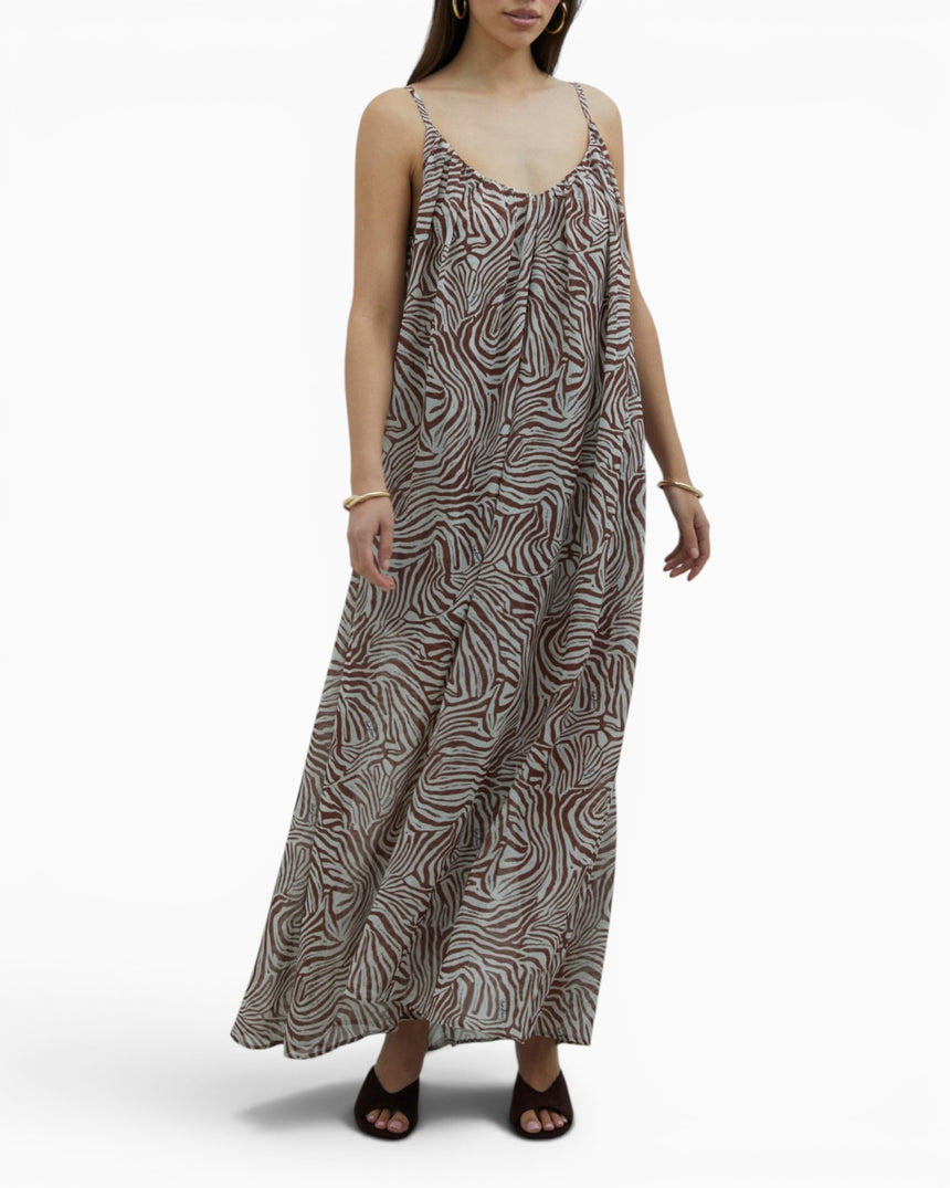Zebra Trapeze Women's Dress