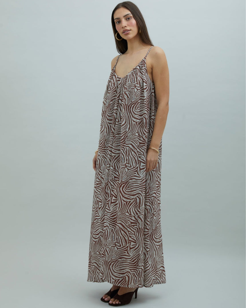 Zebra Trapeze Women's Dress