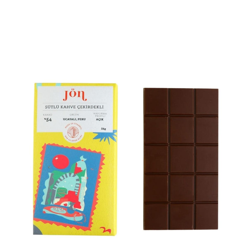 Jön Chocolate Sütlü Kahve Çekirdekli 