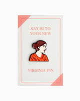 Virginia Woolf Icon Pin