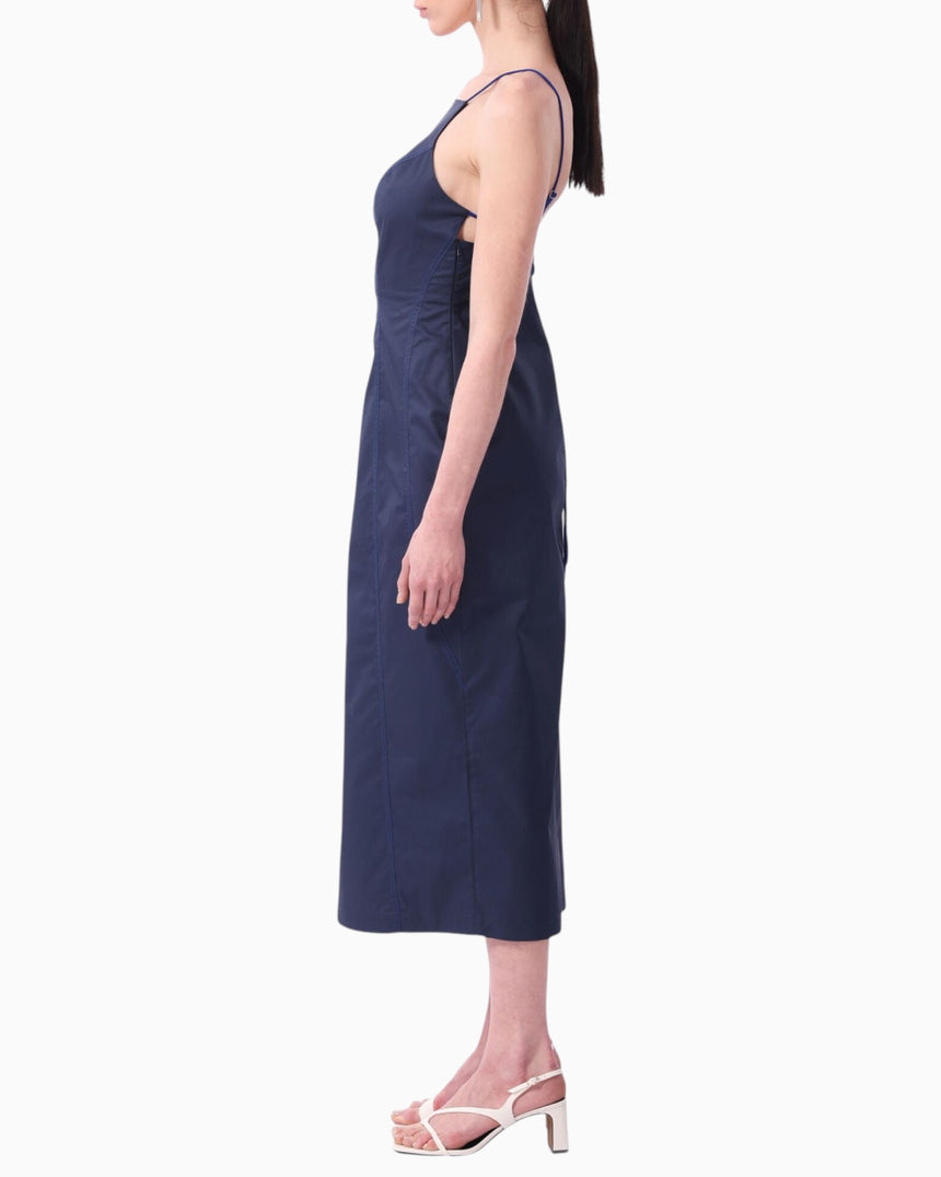 Strappy Organic Cotton Maxi Women's Dress
