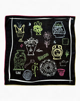 Lar Studio Etruscan 55x55 Fular Black