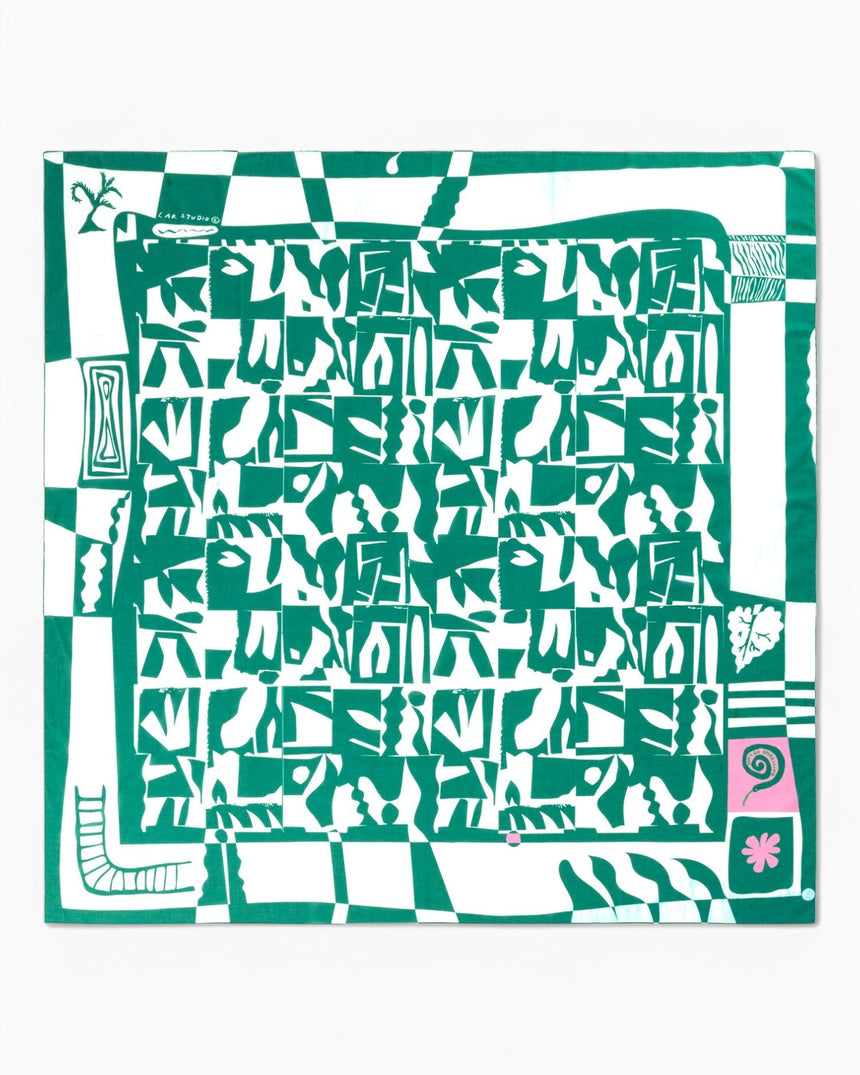 Lar Studio Grass Seeds Pareo 135 x 135 Çok Renkli