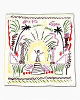 Lar Studio Jardin Paradis Scarf 65x65 Fular Çok Renkli